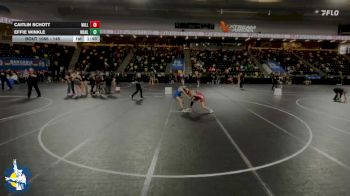 145 lbs 23rd Place Match - Caitlin Schott, Williamsburg vs Effie Winkle, Wahlert Catholic