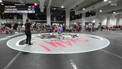 61 lbs Champ. Round 2 - Cale Seaton, Jackrabbit Wrestling Club vs Adrian Meza, Cyclone Regional Training Center C-RTC