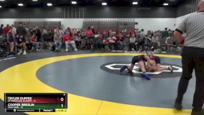 105 lbs Placement Matches (8 Team) - Cooper Breslin, Team Ohio vs Tayler Duffee, CP Wrestling Academy