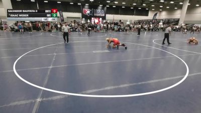 126 lbs Cons. Rd Of 32 - Salvador Bautista II, MTC - MANTANONA TRAINING CENTER vs Isaac Weber, Ringers Wrestling Club