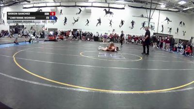 124 B Champ. Round 1 - Cheyenne Moreno, Indiana Tech University vs Gideon Sanchez, Schreiner University