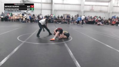 88 lbs Round 2 (8 Team) - Brynlee Gilmore, Mat Assassins Black vs Vartan Naljayan, Mat Assassins Red