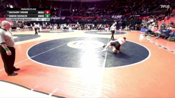 3A 190 lbs 5th Place Match - Zachary Kruse, Hinsdale (Central) vs Simon Schulte, Edwardsville (H.S.)