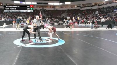 4A 106 lbs 3rd Place Match - Vito Farano, Deming vs Mason Carrillo, Belen