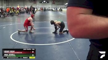 100 lbs Cons. Semi - Niko Jewell, Olivet Folkstyle WC vs Henry Begg, Simmons Academy Of Wrestling