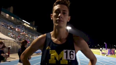 Mason Ferlic reacts to winning east region steeple