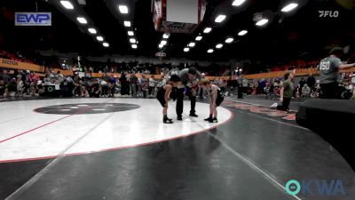 52 lbs Consi Of 8 #1 - Christian Hathaway, Lone Grove Takedown Club vs Samheer Taylor, Geary Youth Wrestling