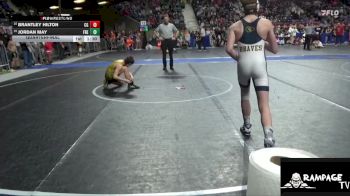 110 lbs Quarterfinal - Brantley Hilton, Council Grove vs Jordan May, Fredonia
