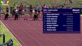 Boy's 100m, Final - Brooks PR Qualifier