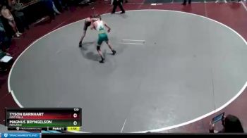 120 lbs Champ. Round 1 - Magnus Bryngelson, Potlatch vs Tyson Barnhart, Post Falls
