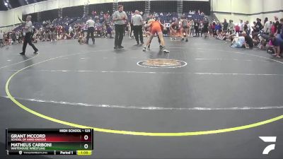 125 lbs Cons. Round 4 - Matheus Carboni, Whitehouse Wrestling vs Grant McCord, School Of Hard Knocks