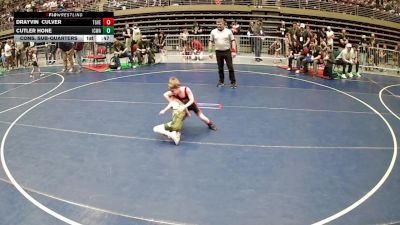 48 lbs Cons. Sub-quarters - Drayvin Culver, Team Grand Valley Elite vs Cutler Hone, Iron County Wrestling Academy