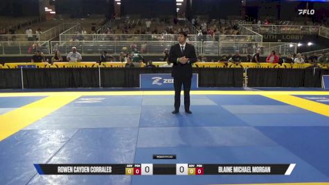 Blaine Michael Morgan vs Rowen Cayden Corrales 2025 Pan Kids Jiu-Jitsu IBJJF Championship