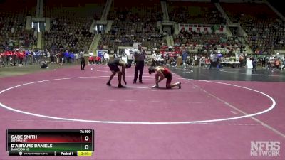 7A 190 lbs Champ. Round 1 - Gabe Smith, Dothan HS vs D`abrams Daniels, Davidson HS