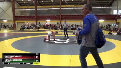 135 lbs Quarterfinal - Nevaeh Rockhold, Warren vs Jaydyn McKinney, Manchester