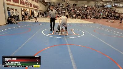 113 lbs Cons. Round 6 - Maika Serrano, Campo Verde High School vs Corey Heck, Mesa