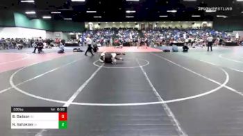 220 lbs Consolation - Bryce Gadson, NC vs Nicholas Sahakian, CA