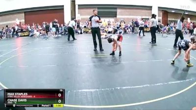 75 lbs Round 2 (6 Team) - Chase Davis, Ares vs Max Staples, Steel Valley Renegades