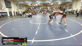 138 lbs Cons. Round 3 - Lincoln Chung, Cypress vs Logan Hammon, Huntington Beach