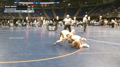 117 lbs Quarterfinal - Brody Brown, Chartiers Valley vs Cole Buffler, Owen J. Roberts