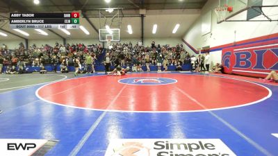117 lbs Consi Of 8 #2 - Abby Tabor, Sand Springs JH (SS) vs Amberlyn Bruce, Edison Eagles Jr. High