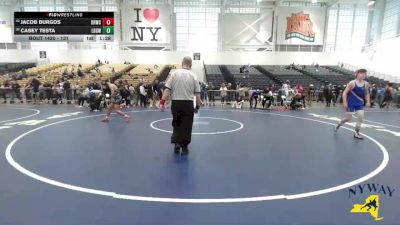 131 lbs Semifinal - Casey Testa, Long Beach Gladiators Wrestling vs Jacob Burgos, Deep Roots Wrestling Club