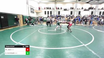 157 lbs Consi Of 16 #1 - Matt Jean, New Bedford vs Allan Archibald, Marshfield