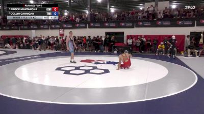 79 kg Semis - Brock Mantanona, Cliff Keen Wrestling Club vs Collin Carrigan, Tar Heel Wrestling Club