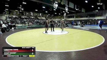 150 lbs Cons. Round 3 - Wyatt Basset, Bakersfield vs Christian Timms, Vacaville