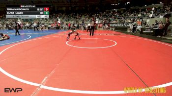 40 lbs Consi Of 8 #2 - Emma Maldonado, Nebraska Elite vs Olivia Hawes, Cowboy Wrestling Club