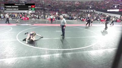 60 lbs Cons. Round 3 - Evers Zupanc, Crass Trained vs Keenan Wells, LAW