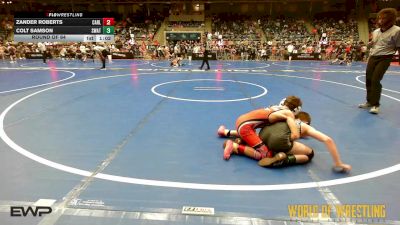 80 lbs Round Of 64 - Zander Roberts, Carl Junction Takedown Club vs Colt Samson, SWAT