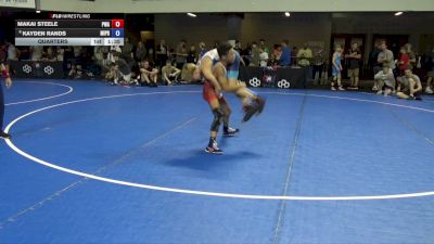 84 lbs Quarters - Makai Steele, PSF Wrestling Academy vs Kayden Rands, Michigan Premier