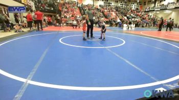 46 lbs Round Of 16 - Cutler Gilstrap, Viking Wrestling Club vs Emerson Baggett, Beggs Youth Wrestling Program