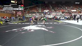 155 lbs Cons. Round 1 - Elaina Gamble, Mulvane HS vs Natalie Peel, Wellsville Hs