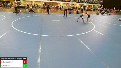 Boys 3rd-4th Grade - 63 Cons. Round 2 - Devon Gass, Moen Wrestling Academy vs Lukas Benedict, Sebolt Wrestling Academy