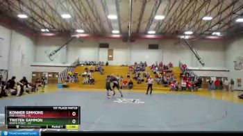 285 lbs Finals (2 Team) - Konner Simmons, Pike Central vs Tristen Gammon, North Posey