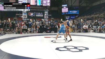 126 lbs Champ. Rd Of 32 - Kai Plinski, West Virginia vs Easton Olson, Utah