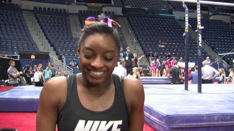 Simone Biles on Pacing for Rio, Switching up her Floor Routine, & Not Being Gabby's Rival - Training Day, Secret Classic 2016