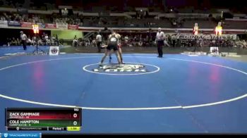 182 lbs Finals (2 Team) - Zack Gammage, Grassfield vs Cole Hampton, Currituck HS