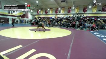 157 lbs Champ. Round 3 - Garret Marenco, Hemet vs Brody Martinez, Palm Desert