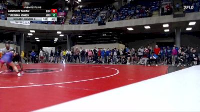 110 lbs Champ. Round 3 - Regina Jones, Unattached vs Addison Yacko, Unattached