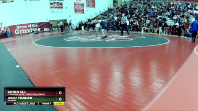 150 lbs Round 2 - Jonas Mannier, Graham vs Jayden Keil, Cuyahoga Valley Christian Academy