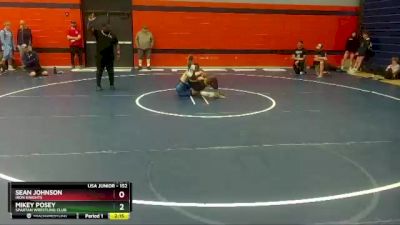 152 lbs Semifinal - Sean Johnson, Iron Knights vs Mikey Posey, Spartan Wrestling Club