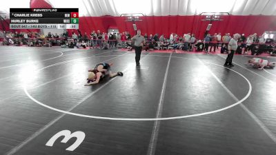 14U Boys - 110 lbs Quarters - Charlie Krebs, RT Elite Wrestling vs Hurley Burke, Wisconsin