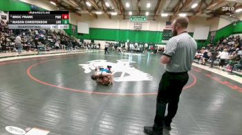 138 lbs Quarterfinal - Broc Frank, Powell vs Mason Christenson, Lovell