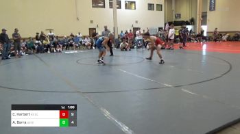 120 lbs Semifinal - Caiden Harbert, HS Gladiators vs Anthony Barra, HS Team Gotcha