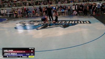 106 lbs Quarterfinal - Joshua Beedle, Juneau Youth Wrestling Club Inc. vs Axel Mark, Dillingham Wolverine Wrestling Club