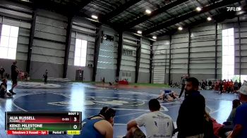 132 lbs Quarterfinals (8 Team) - Alia Russell, Flashes vs Kenzi Milestone, Gunz And Rosez