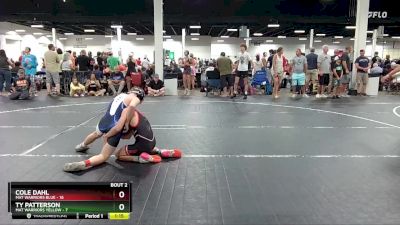 96 lbs Round 1 (4 Team) - Cole Dahl, Mat Warriors Blue vs Ty Patterson, Mat Warriors Yellow